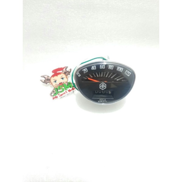 SPEEDOMETER KILOMETER VESPA SUPER HITAM