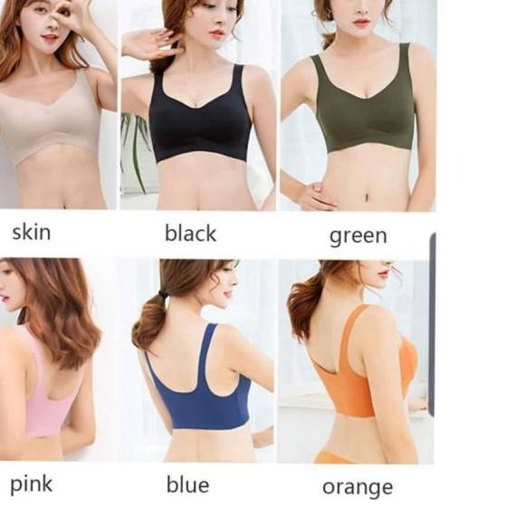 INNIT BRA ZERO FEEL BRA SEEMLESS, BH anti sesak - Hitam, XL