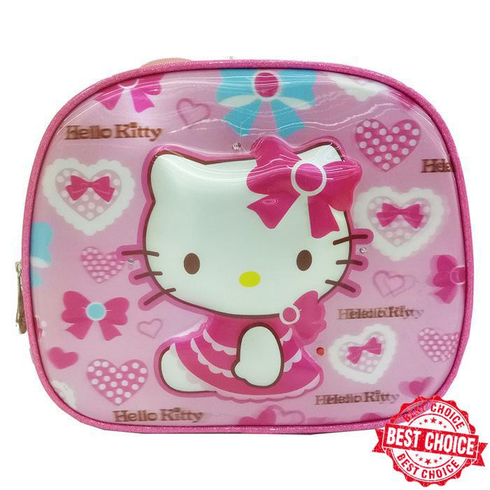 NEW Tas Selempang 3in1 LAMPU Dan MUSIC Hello Kitty 5D Timbul Hologram