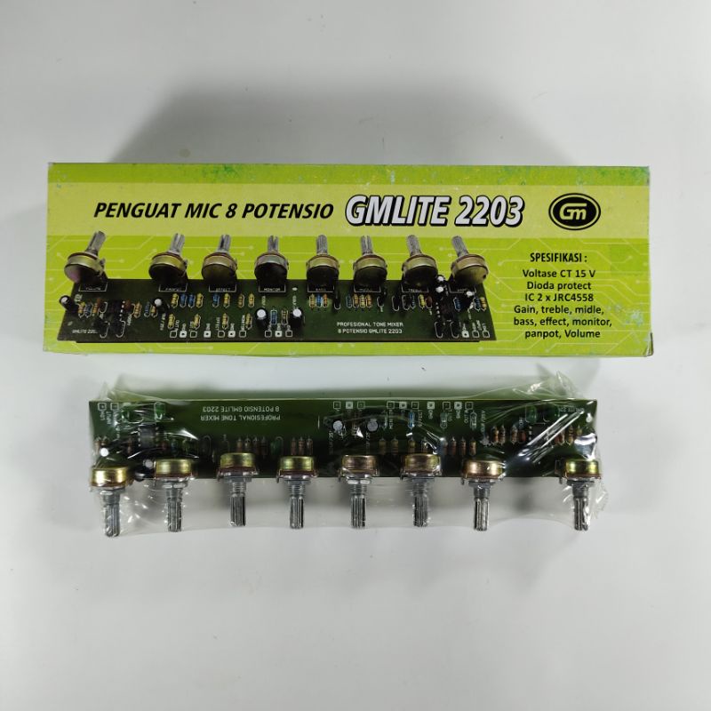 Mixer 8 Potensi GM/Penguat Mic 8 Potensio GMlite 2230