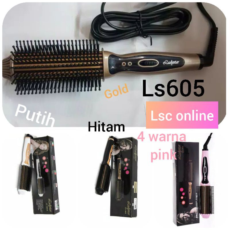 CATOKAN CURLY KERITING LURUS DAN BRUSH LS605 ALAT CATOK 2IN1 REBONDING MURAH CATOK SISIR TERLARIS