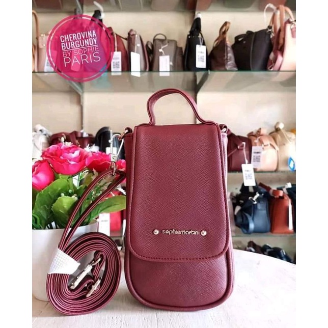 Dompet Cherovina Burgundy Sophie Paris (Tas HP PROMO)