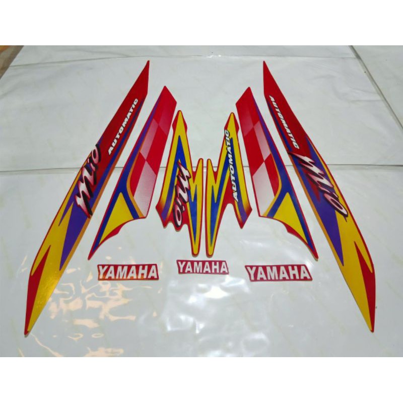STRIPING YAMAHA MIO SPORTY 2004 MERAH
