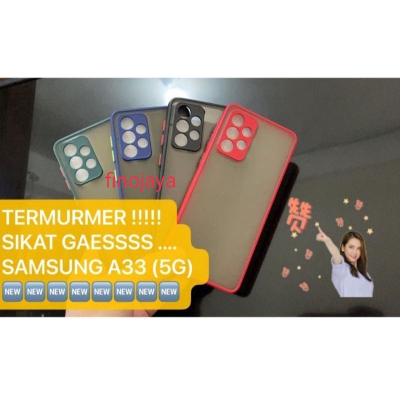 Case Aero My choice Samsung A33 5g Silikon Dove Pelindung Camera