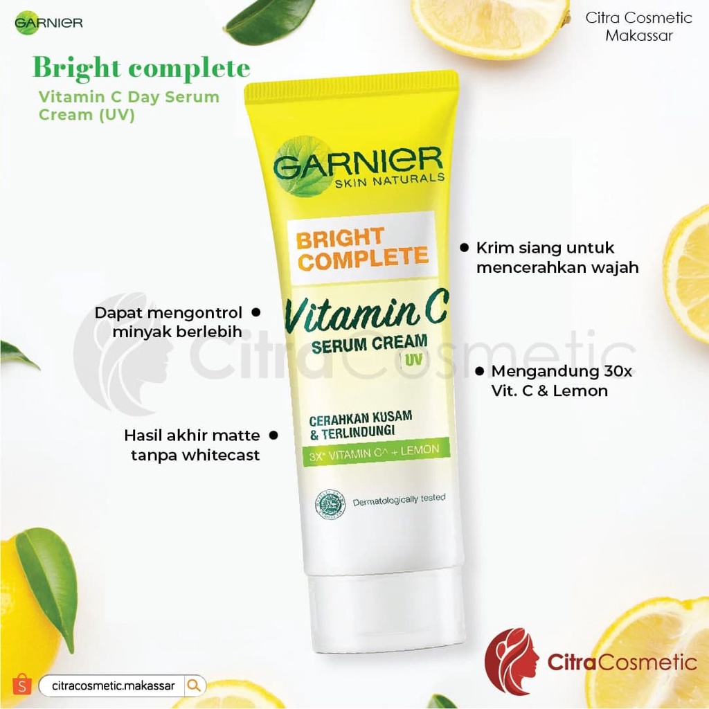 Garnier Bright Complete Series Face Wash 100Ml | Vitamin C Day Serum | Anti Acne Facial Wash | Booster Serum | Facial Mask