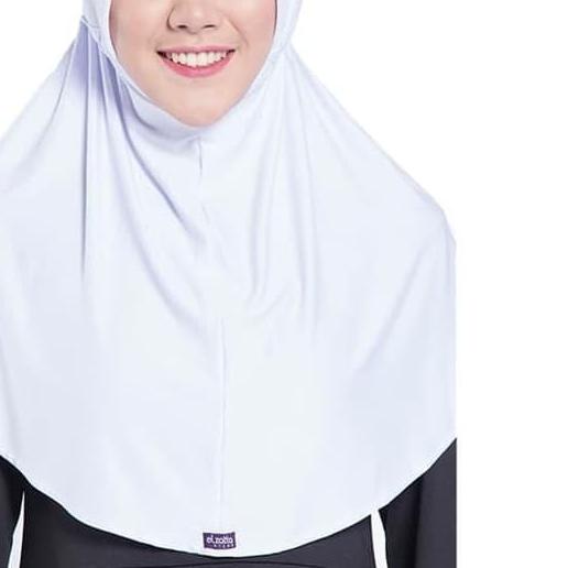 ➽ Elzatta Hijab Bergo Zaria Sahara Putih 902 ❂