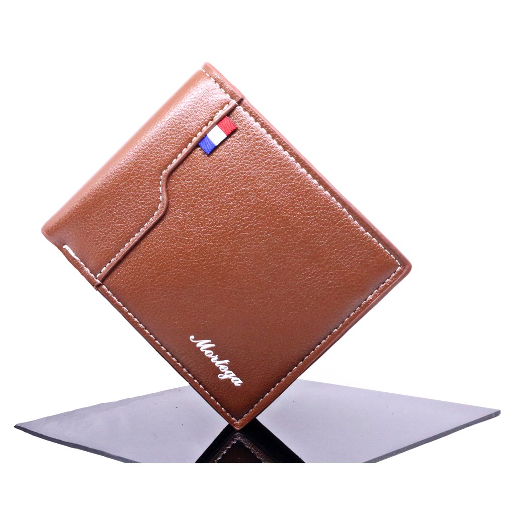 MORTEGA DOMPET PRIA KULIT MODEL LIPAT / MAN LEATHER WALLET - M-1048-1