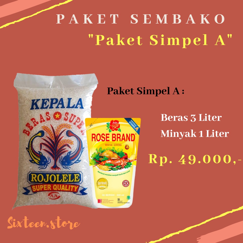 Jual Paket Sembako Simpel A Paket Beras Dan Minyak Shopee Indonesia