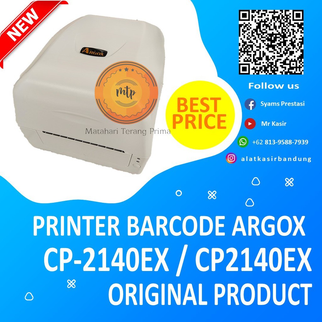 ARGOX BARCODE PRINTER LABEL CP2140/CP2140M/CP2140EX/CP-2140EX - MURAH DAN BERGARANSI