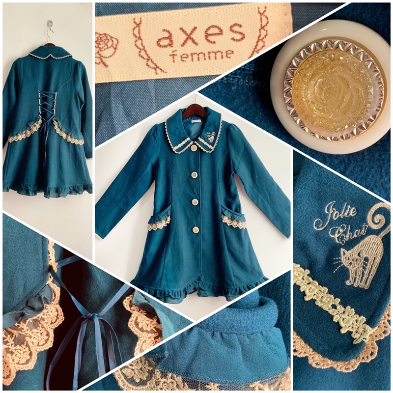 COAT WOOL AXES FEMME SUPER CANTIK