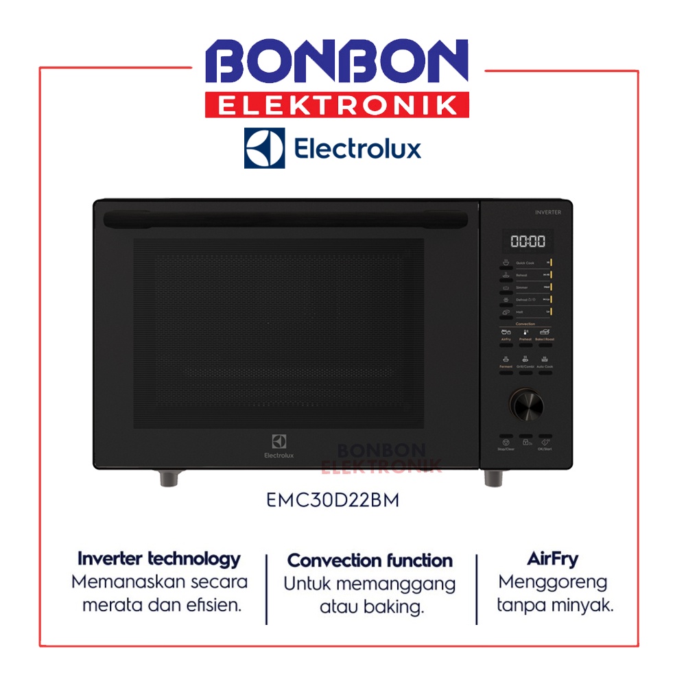 ELECTROLUX Microwave Oven 30L EMC30D22BM / EMC 30D22 BM