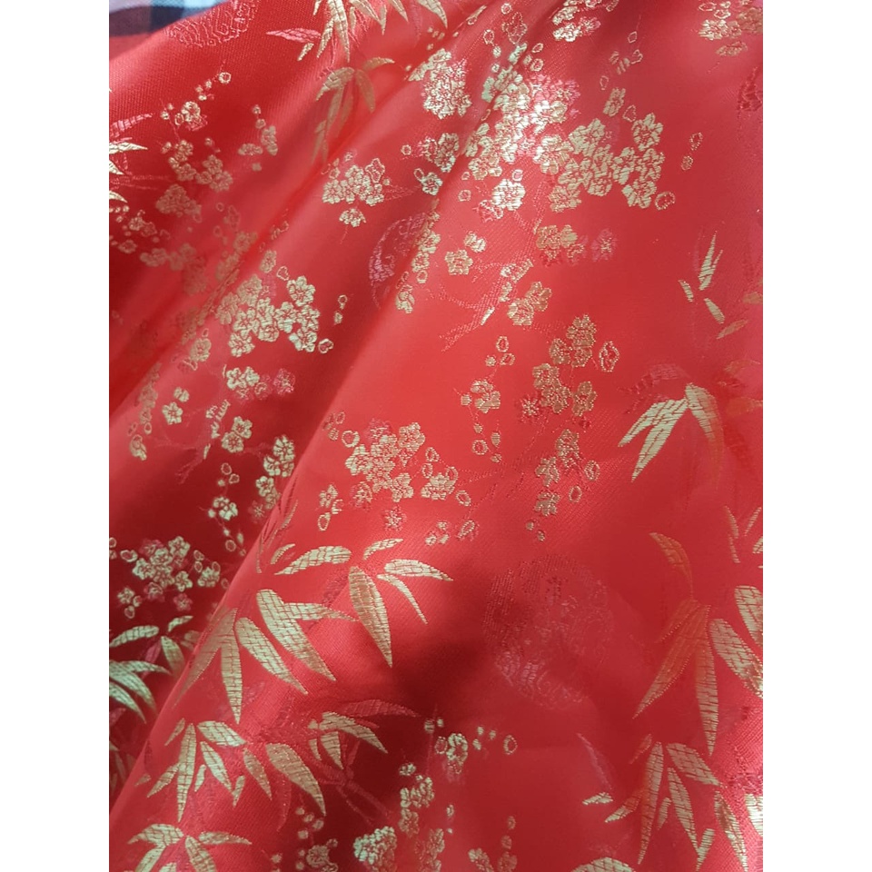 KAIN CHEONGSAM MERAH CHINESE NEW YEAR