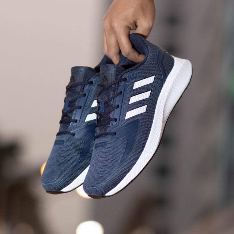 Sepatu Ads Run Falcon Navy White Original OEM Sneakers Pria / Sepatu Running Pria / Sepatu Olahraga Pria