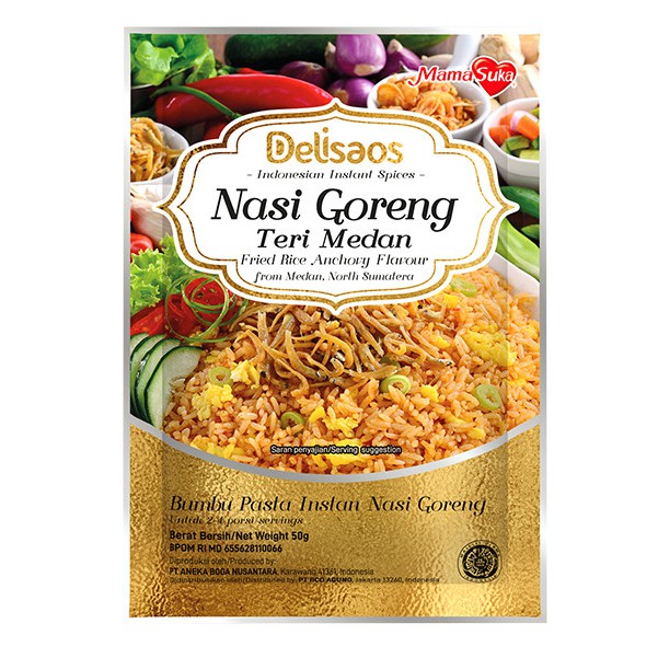 

Delisaos Bumbu Nasi Goreng Teri Medan 50 gr