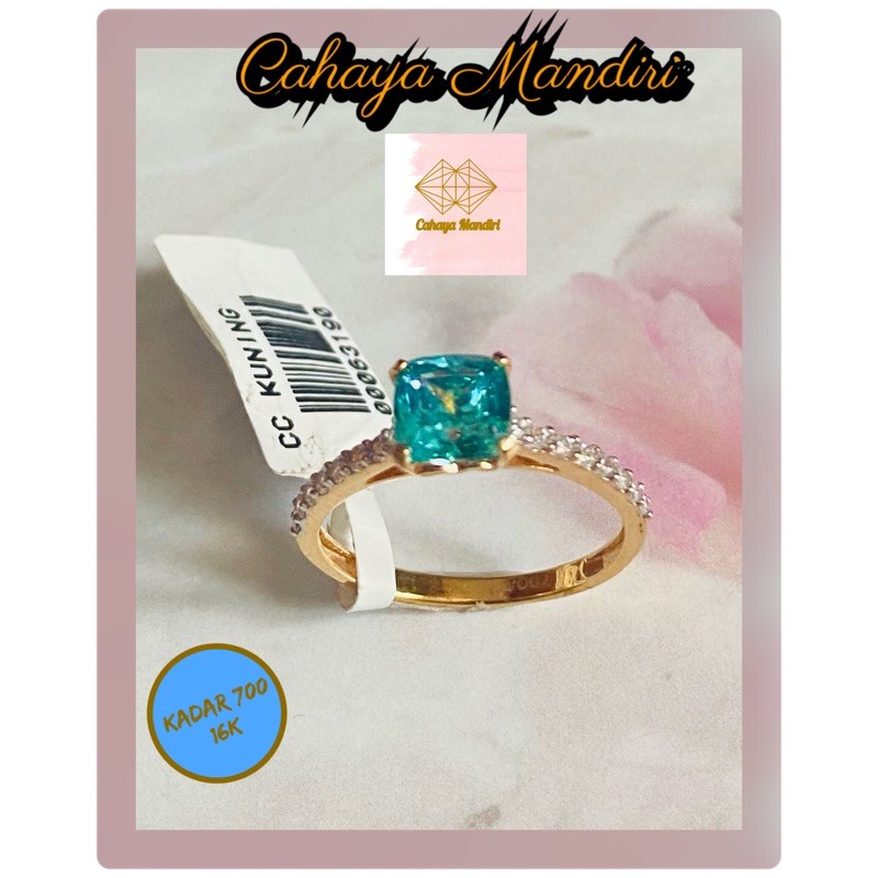 Cincin emas kadar 700 (16K) Berat +/- 2,03 gram