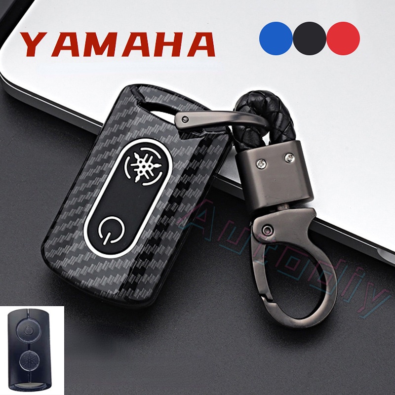 Case Kunci Remote Bahan Silikon Carbon Fiber Untuk Yamaha XMAX AEROX NVX NMAX Y16ZR NVX155 AEROX155 XMAX300 AEROX Qbi 2021