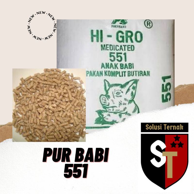 Pur Pakan Babi 551 EGP702 - Makanan Ayam Kelinci Babi 1kg