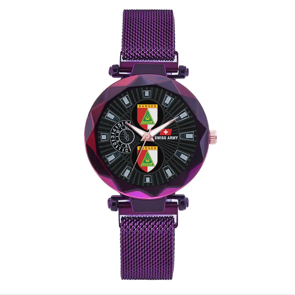 Jam Tangan Wanita Custom - BANSER/ANSOR Free Box &amp; Batre Cadangan