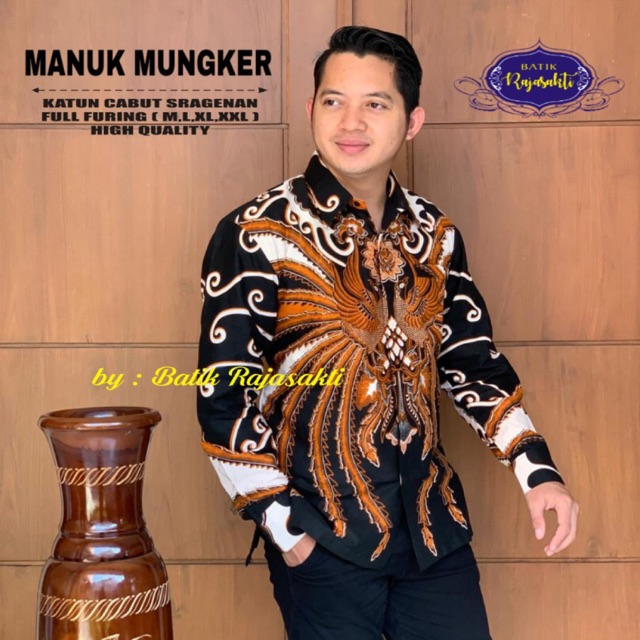 Kemeja Batik MANUK MUNGKER FULL FURING KATUN HALUS SRAGENAN SIZE M-XXL TERMURAH