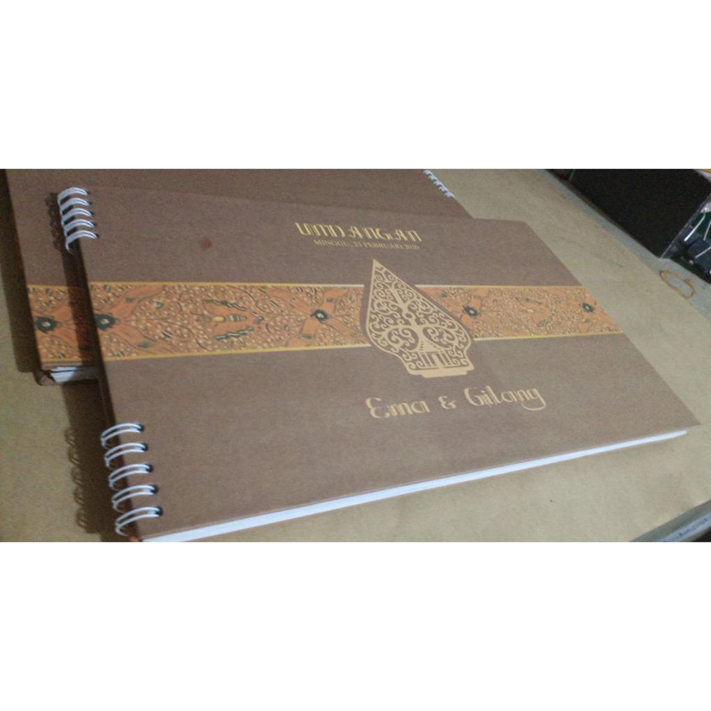 

Buku tamu hard cover Custome Nama & Tanggal