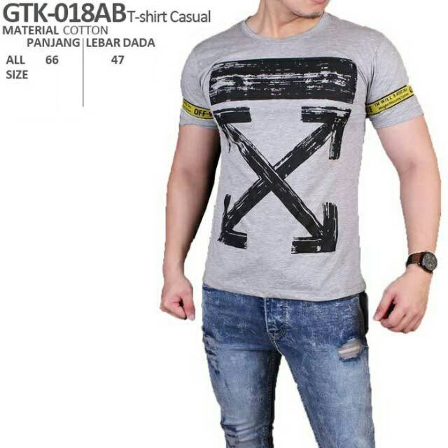 Kaos casual fit sport fitness abu