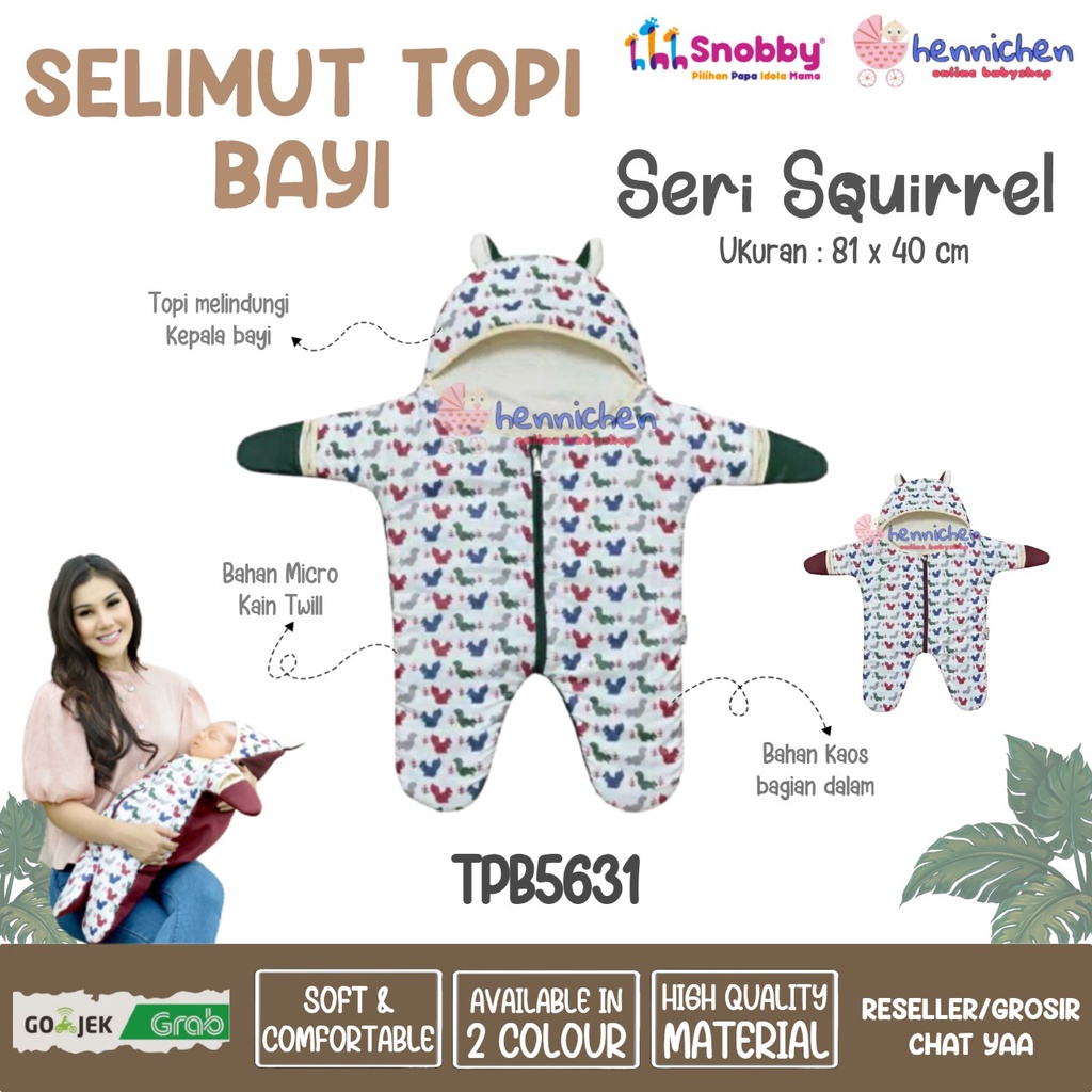 Selimut Topi Bayi Snobby Seri Squirrel TPB5631 / TPB 5631