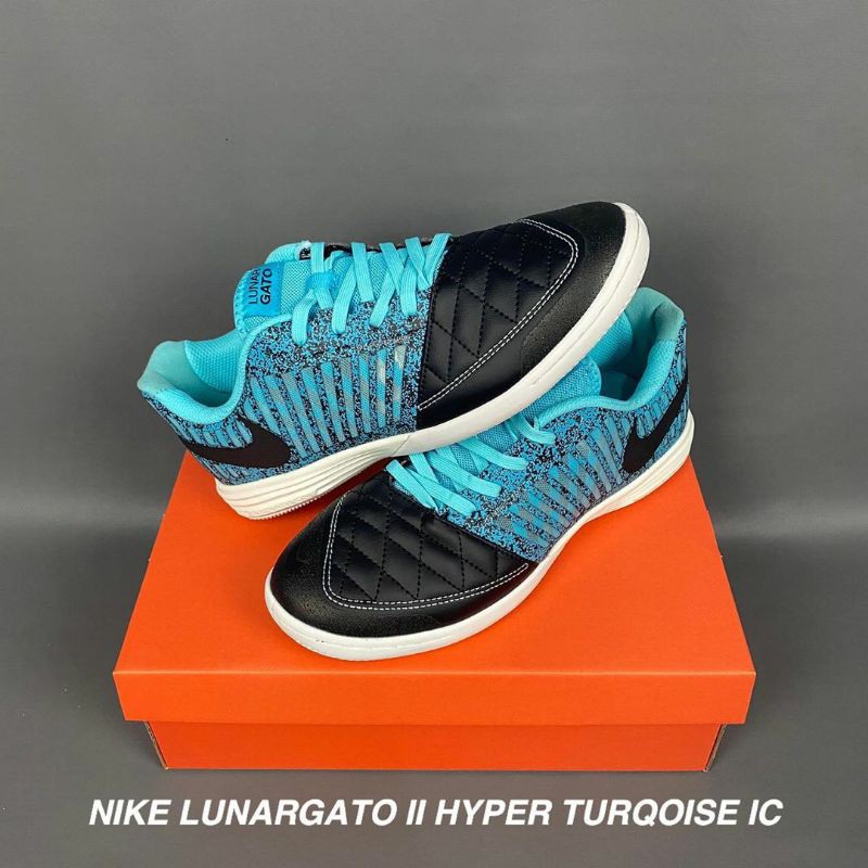 Sepatu Futsal Nike Lunar Gato 2 Hyper Turqoise