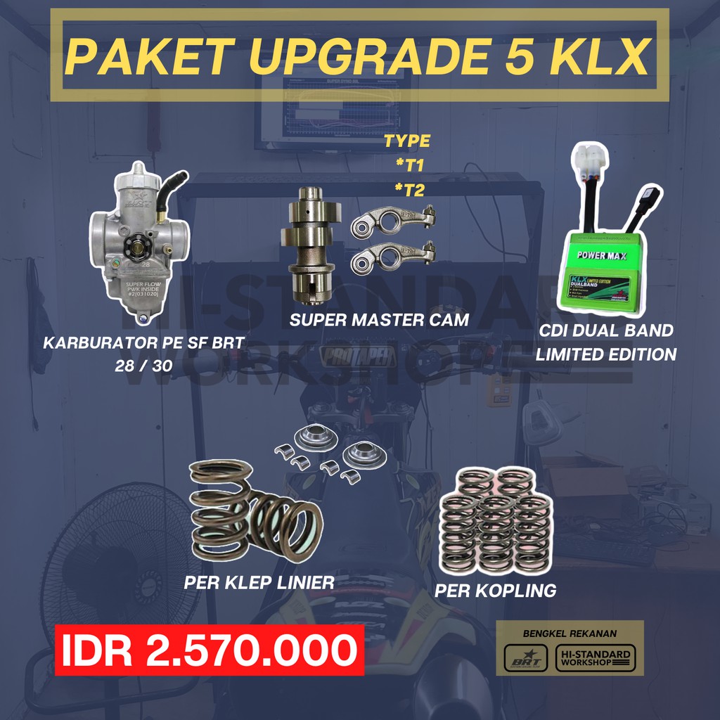 PAKET 5 KARBU PE 28 30 NOKEN AS CDI GREEN PER KLEP BRT KLX 150 D TRACKET