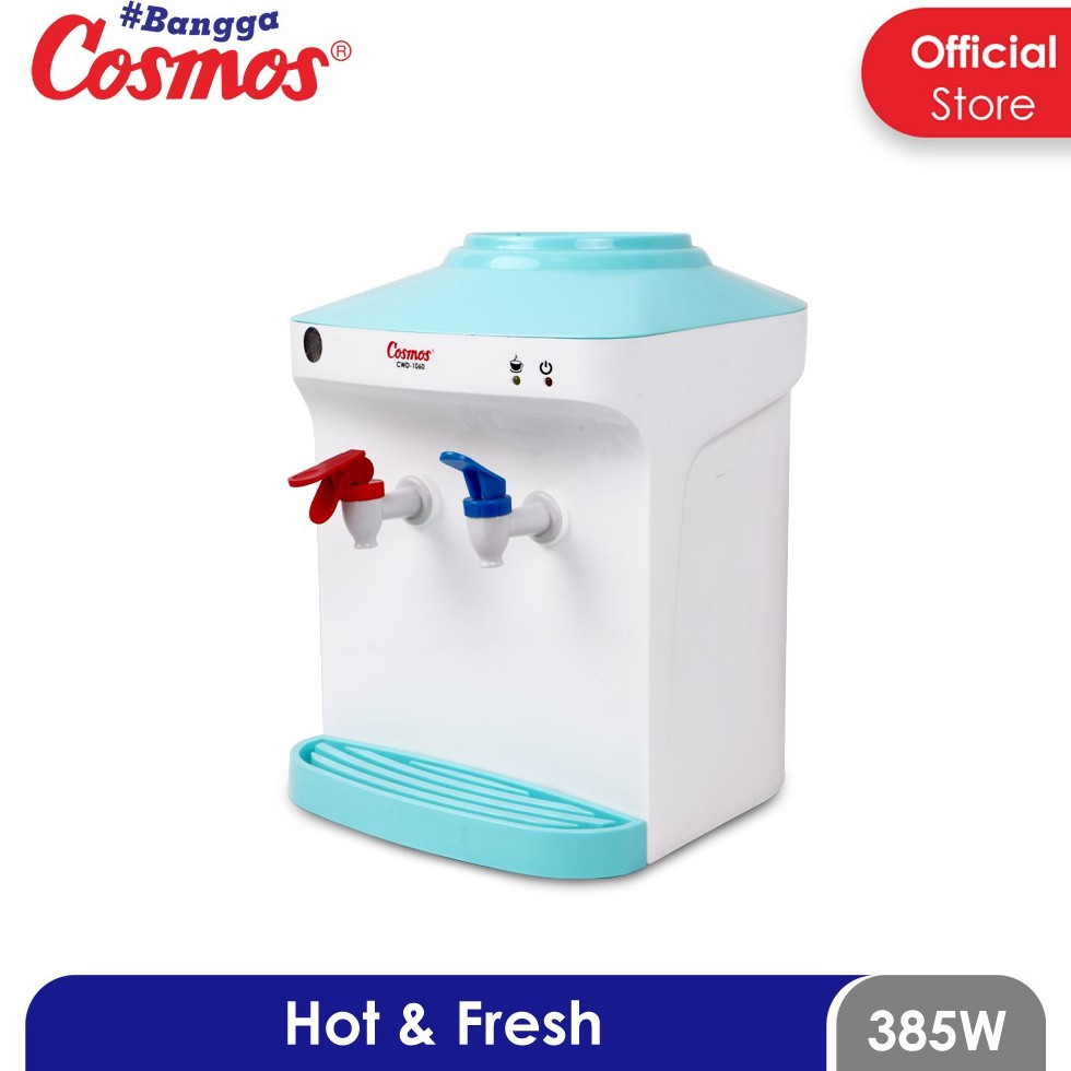 Cosmos CWD1060 Dispenser Air Minum Hot and Normal Bonus Tutup Galon Anti Tumpah