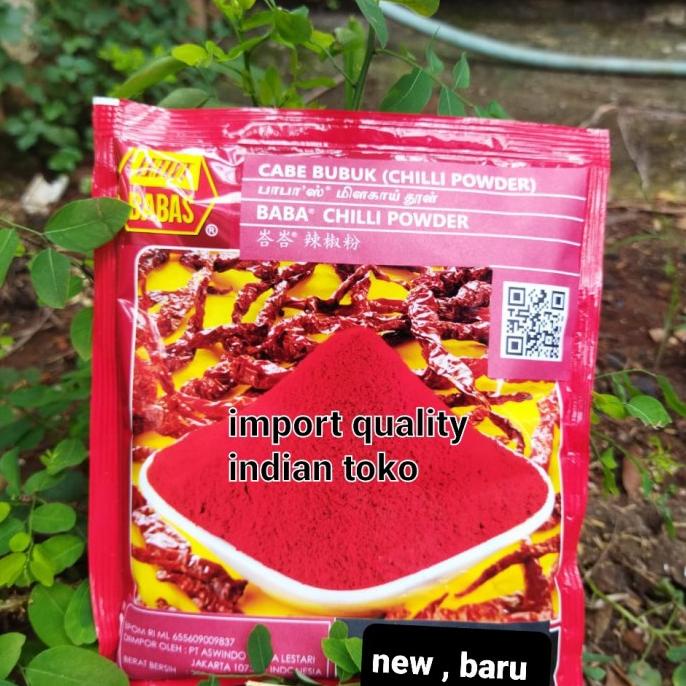 

<<<<<] BABAS CHILLI POWDER/ BUBUK CABE IMPORT 250 GRAM