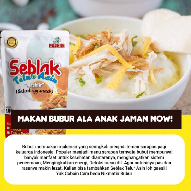 

Keripik Pedas Seblak telur asin "Mashiir" Paket Reseller