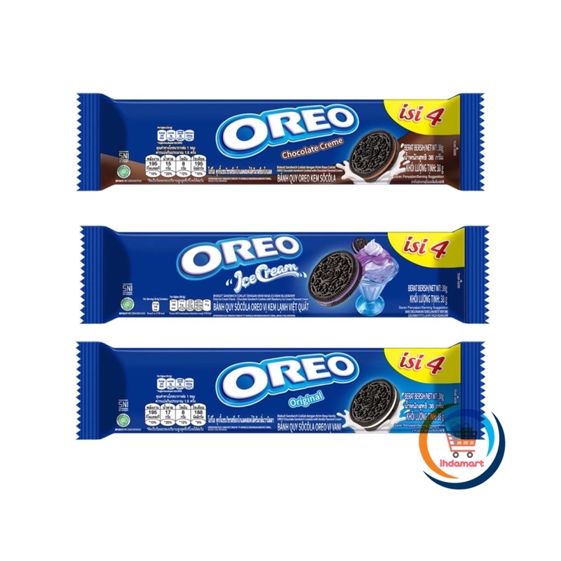 Oreo Biskuit Krim 38 gr Isi 12 pcs