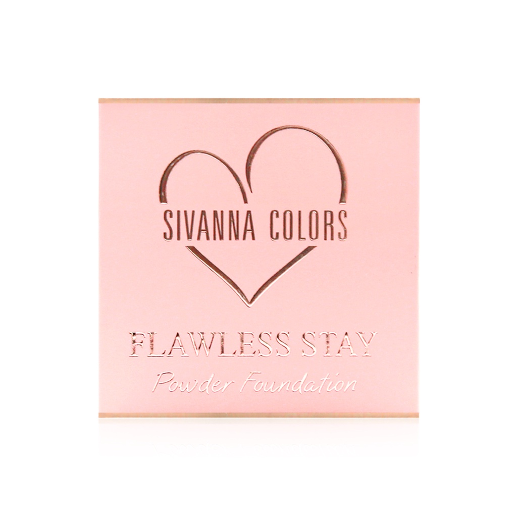 SIVANNA COLORS FLAWLESS STAY POWDER FOUNDATION HF8125/BEDAK WAJAH/MAKEUP WAJAH/KOSMETIK WAJAH