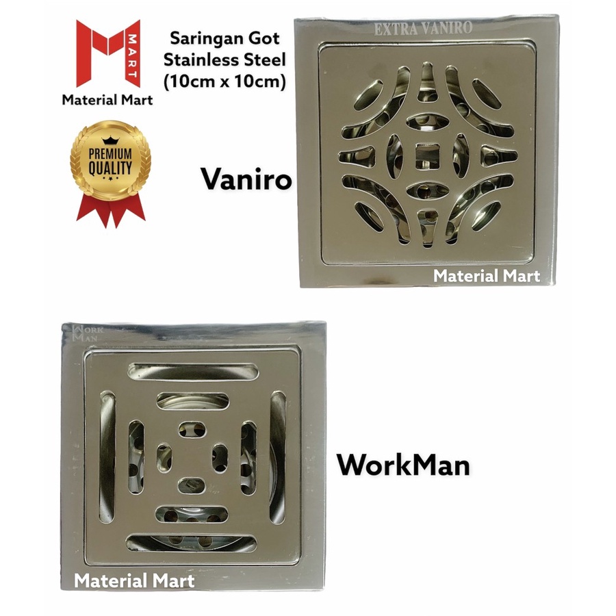 Saringan Got WC Kamar Mandi Anti Kecoa | Floor Drain Stainless Steel | Material Mart