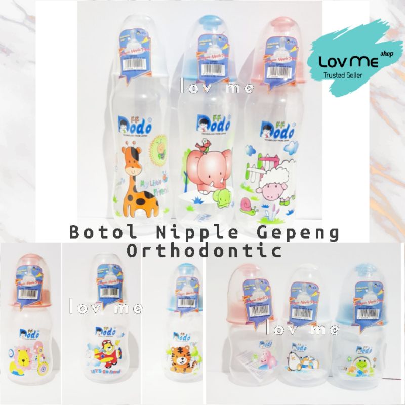 lov me❤ Dodo Botol Susu Bayi Inova Dot Gepeng Orthondontic 60ml 125ml 250m- dbp003 dbp004l