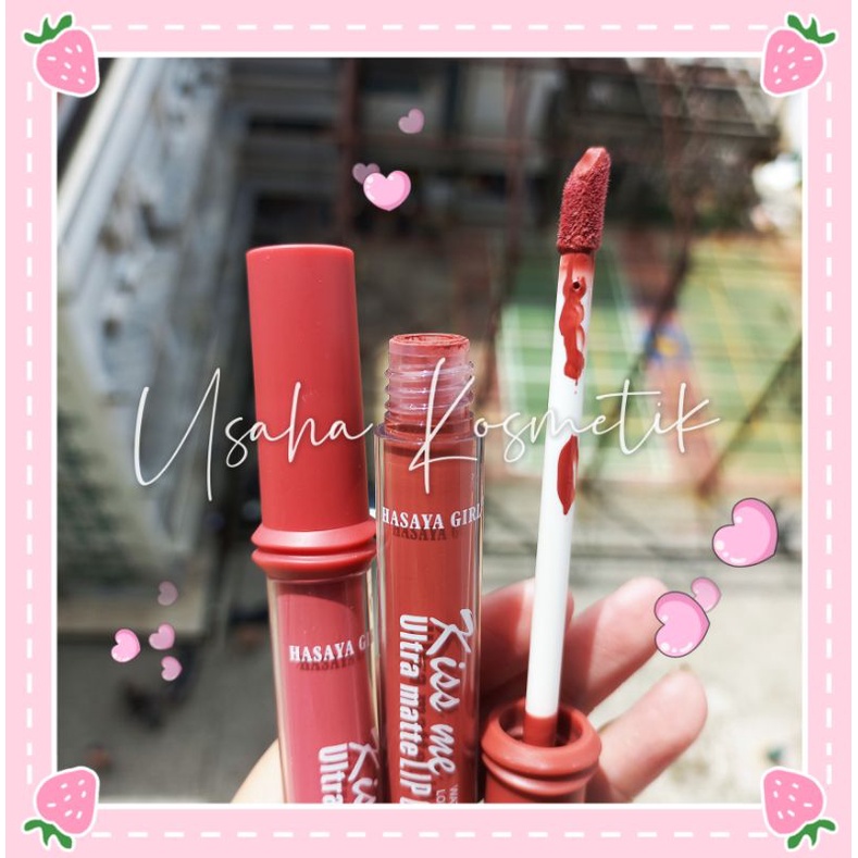 PROMO PER6PC!! LIPGLOSS HASAYA GIRL ULTRA MATTE KISS ME NUDE LONGLASTING JH3759