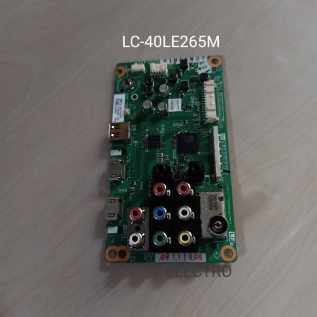 MB TV SHARP LC 40LE265M MAINBOARD LC 40LE265 40LE265