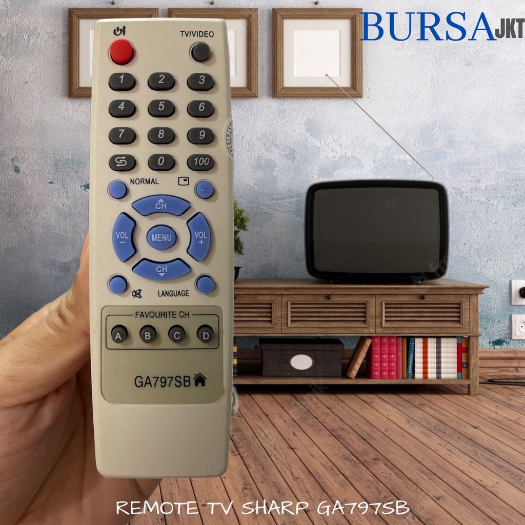 REMOTE TV SHARP TABUNG LCD GA797SB PUTIH