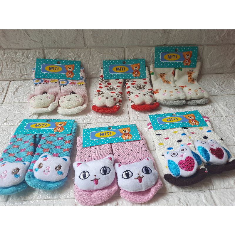 kaus kaki bayi perempuan cantik boneka lucu