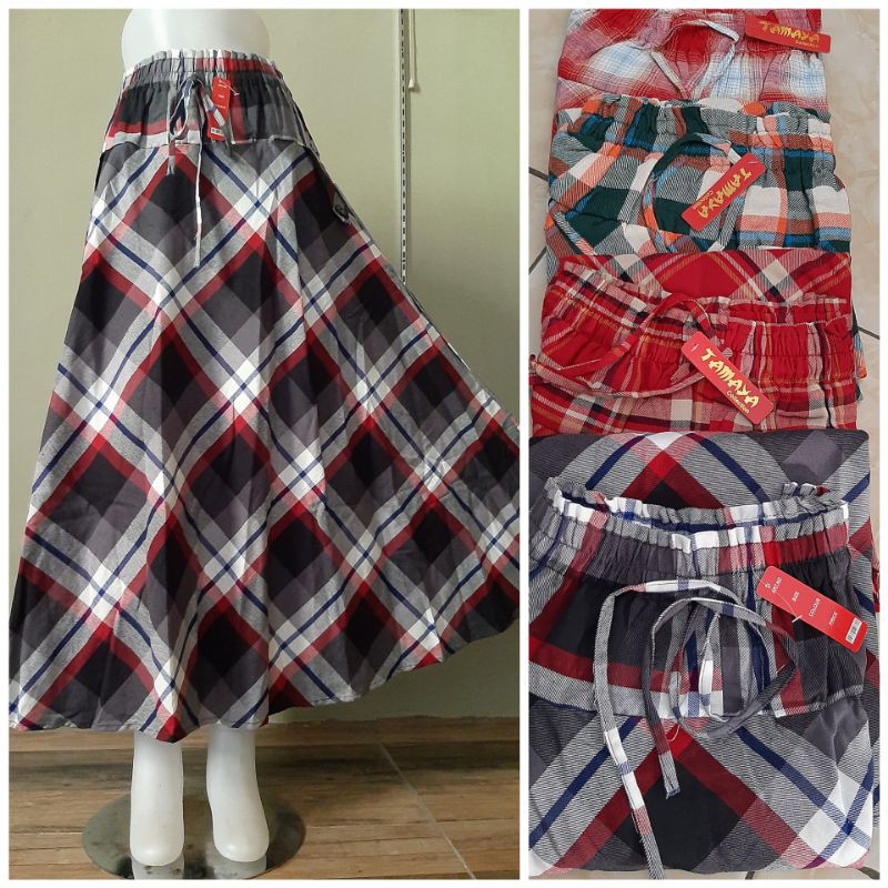 ROK KOTAK FLANEL/ROK KOTAK DEWASA