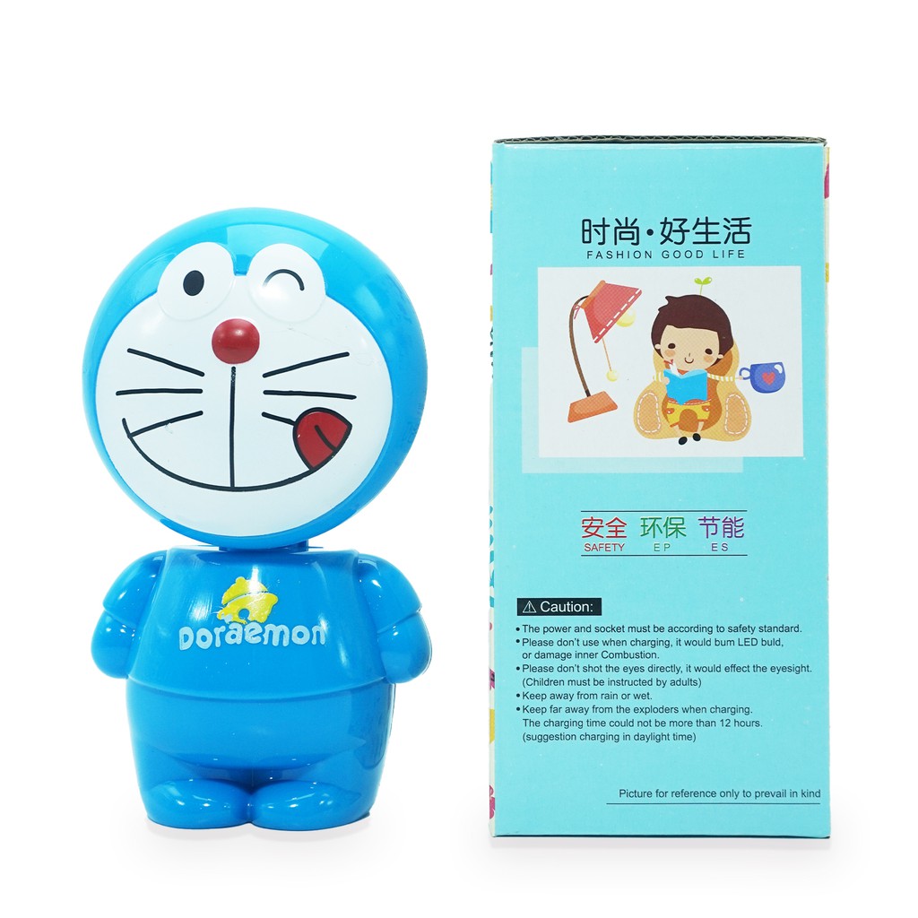 LED Lamp Doraemon Lampu Belajar Tidur Lucu Biru Kado Murah