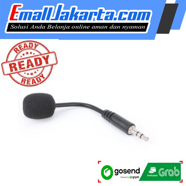 Mic Mikrofon Mini Jack 3.5mm fleksibel untuk Notebook Laptop