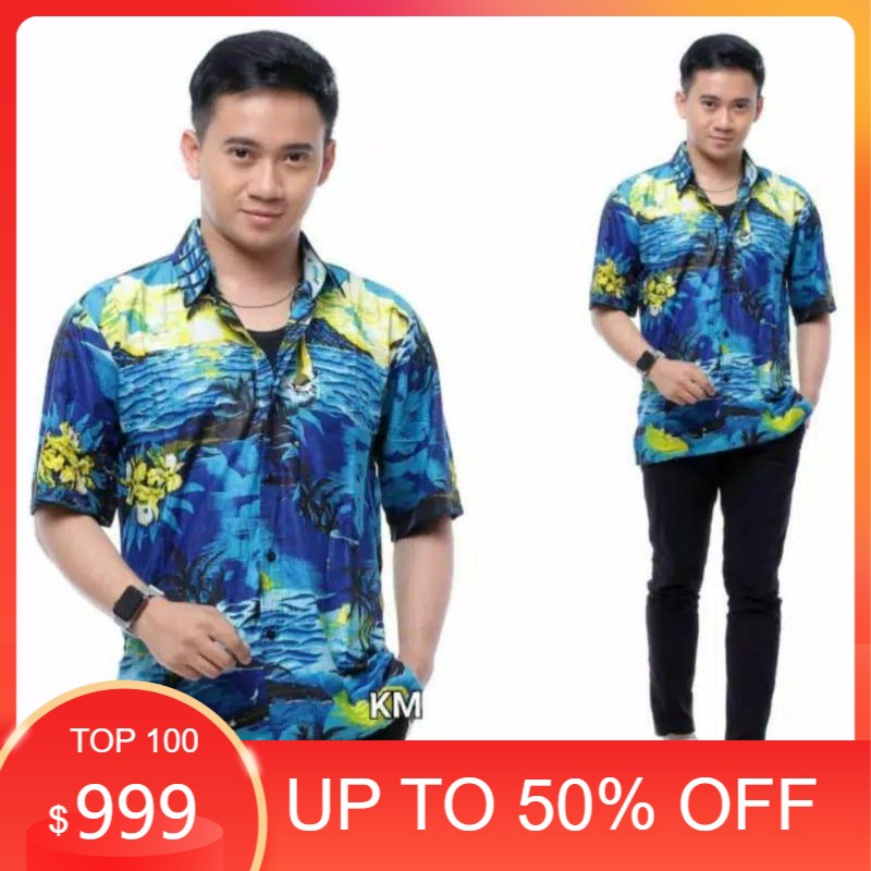 GIBRANS GROSIR JEANS JAKARTA - KEMEJA HAWAI BALI MURAH - KEMEJA PANTAI PRIA WANITA BERKUALITAS - Kem