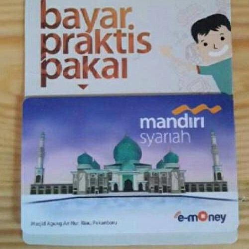 Mandiri Syariah eMoney ORI /Like eTOLL Tapcash Flazz or Brizzi