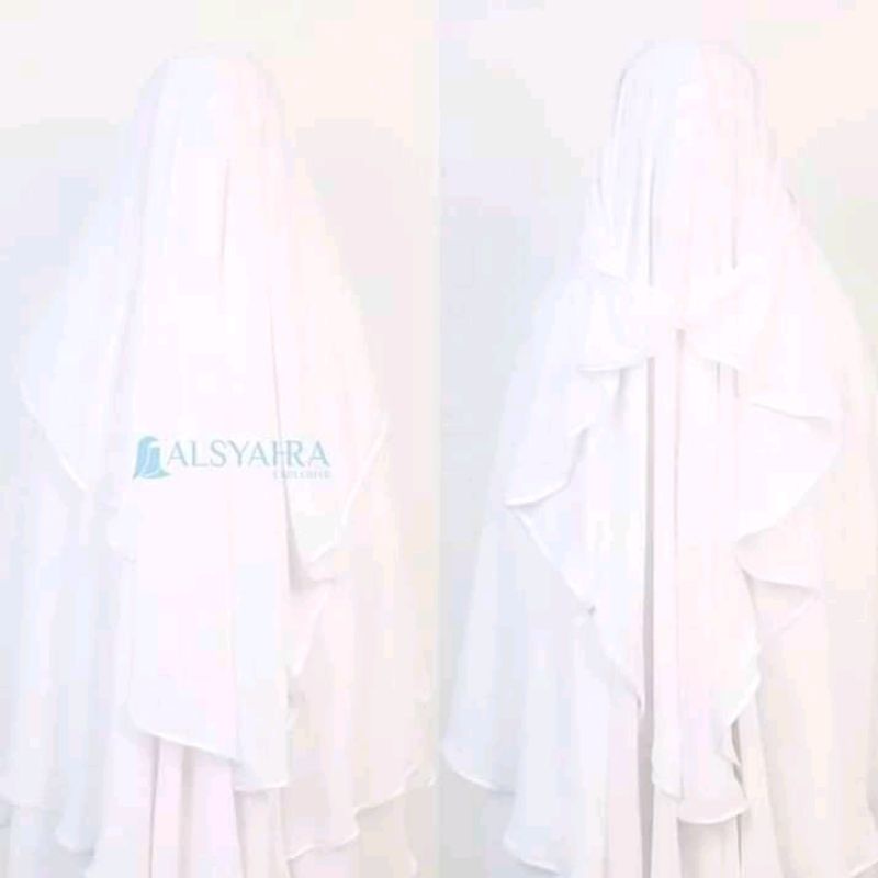 Niqab Butterfly Walimah Sifon Premium Alsyahra Exclusive