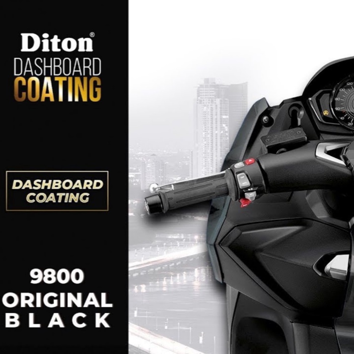 Pilok Pilox Cat Semprot DITON Premium Dashboard Coating Original Black 9800  (Varian 300cc dan 400cc)