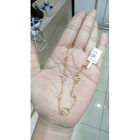 gelang emas 750 - gelang emas 18k - gelang emas asli
