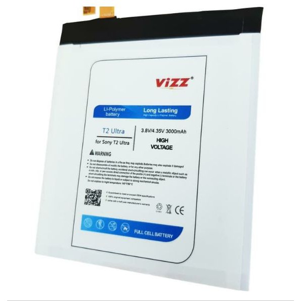 Vizz Double Power Battery Batre Baterai Vizz Sony Xperia T2 Ultra D5303 AGPB012-A001