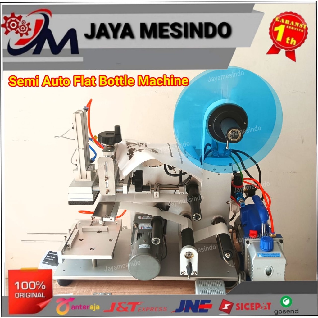 Mesin Label Botol Datar/Flat Bottle Labeling Machine MT-60 Hualian