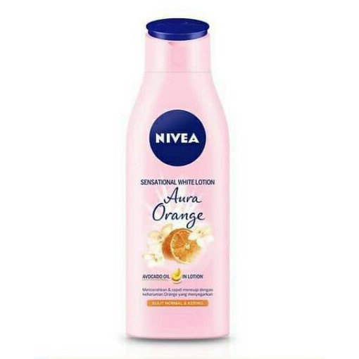 NIVEA SENSATIONAL WHITE HAND BODY LOTION AURA ORANGE